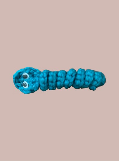 Copy-Crocheted Worm Fidget Toy